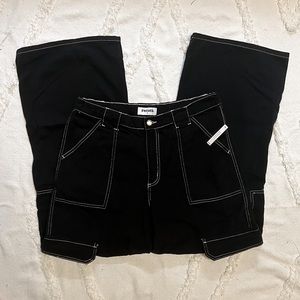 Wide Leg High Rise Cargo Pants